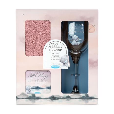 Wine Glass, Socks and Candles Me to You Bear Gift Set Extra Image 2